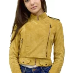 GIUBBOTTO DONNA  MOD. D 22 IN PELLE SCAMOSCIATA