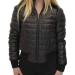 GIUBBOTTO DONNA IN VERA PELLE MODELLO D05 COLORE NERO