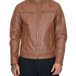 GIUBBOTTO UOMO IN VERA PELLE (NAPPA) MODELLO 420 CAMEL